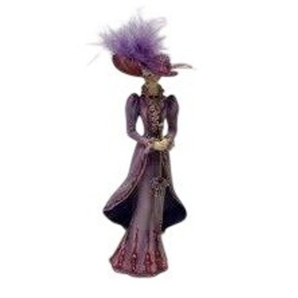 Thomas Kinkade Tea at Three Purple Victorian Figurine Women's Portraits of Style